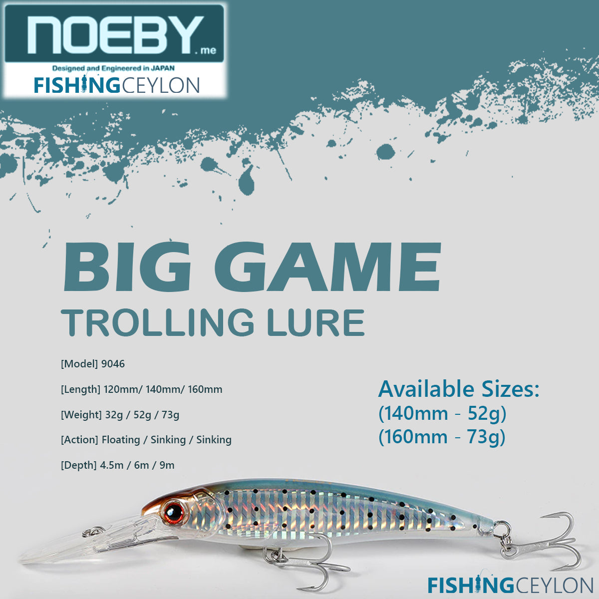 Noeby Big Game Trolling Lure  Best Price in 2023 at Fishing Ceylon –  Fishing Ceylon