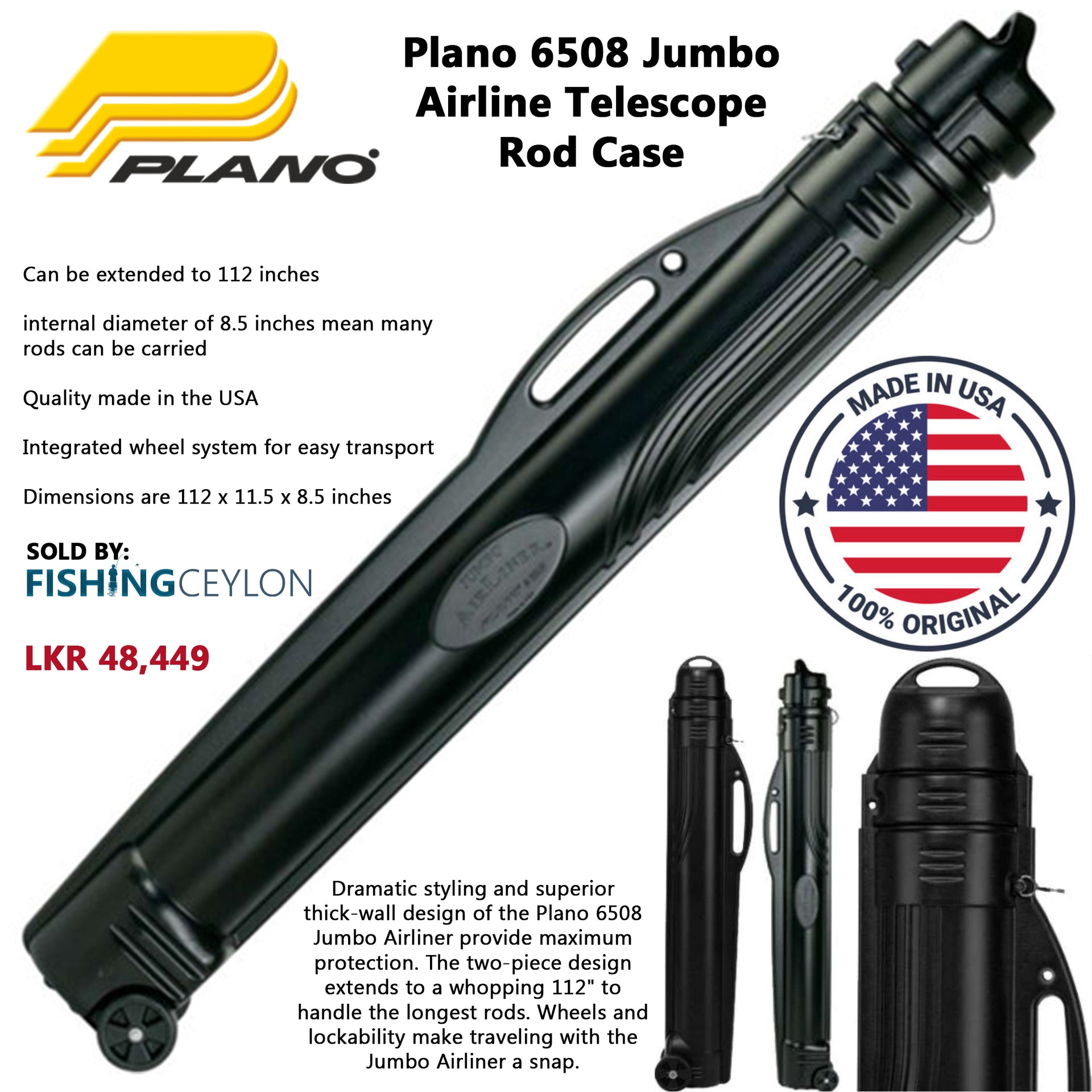  Plano Airliner Telescoping Rod Case (458800