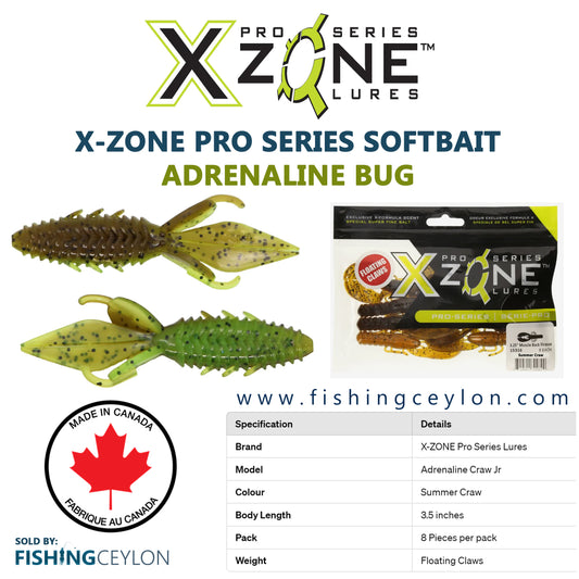 X-Zone Pro Series Softbait Adrenaline Bug