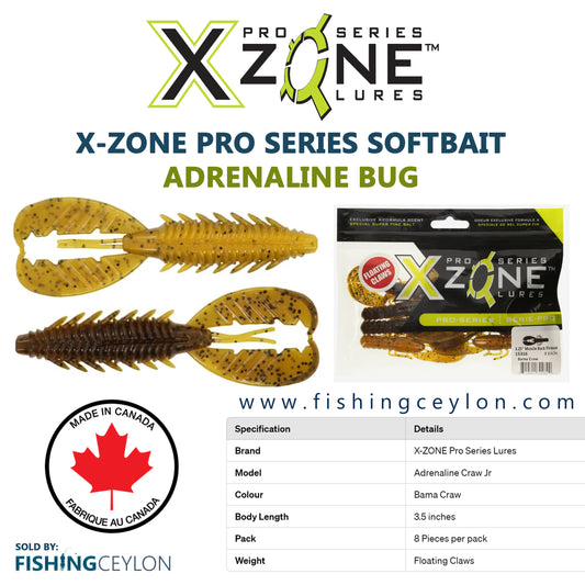 X-Zone Pro Series Softbait Adrenaline Bug