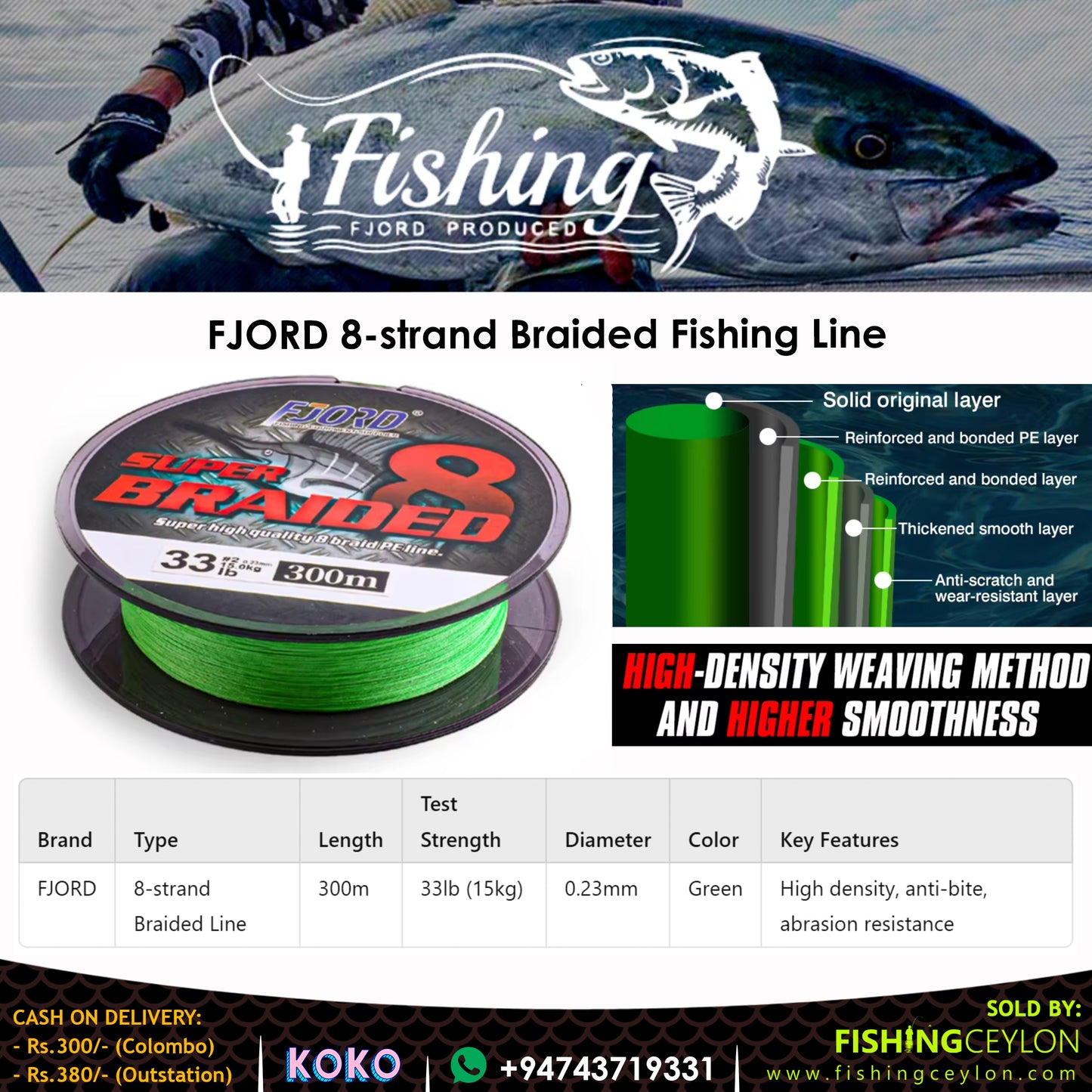 FJORD 8-Strand Braided Fishing Line