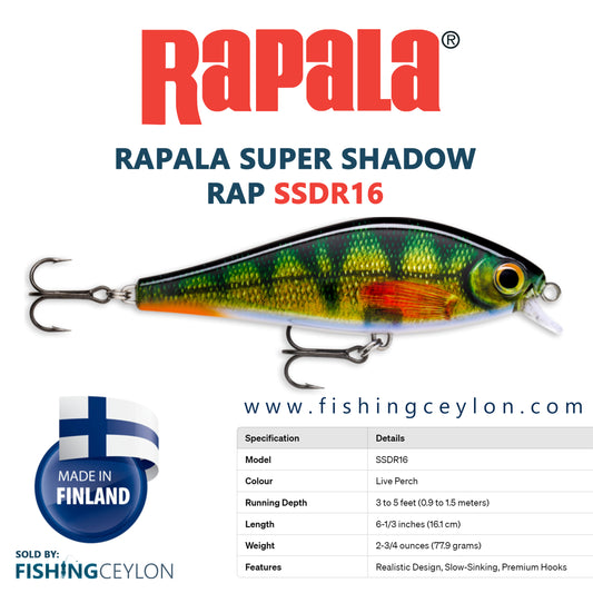 Rapala Super Shadow Rap 16 - [Finland/Estonia]