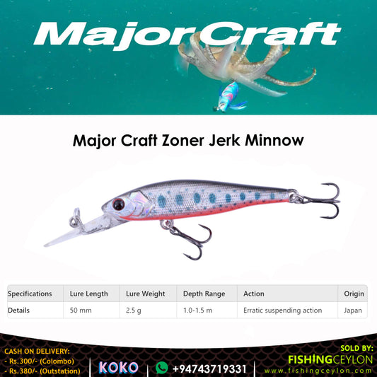 Major Craft Zoner Jerk Minnow